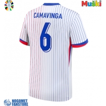 Francuska Eduardo Camavinga #6 Gostujuci Dres EP 2024 Kratak Rukav